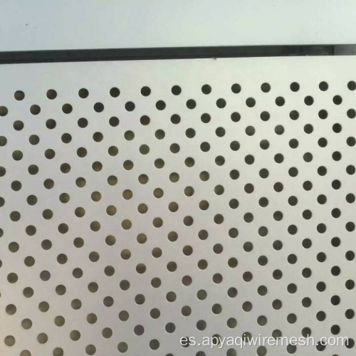 Panel de malla de metal perforado de agujero redondo de acero inoxidable